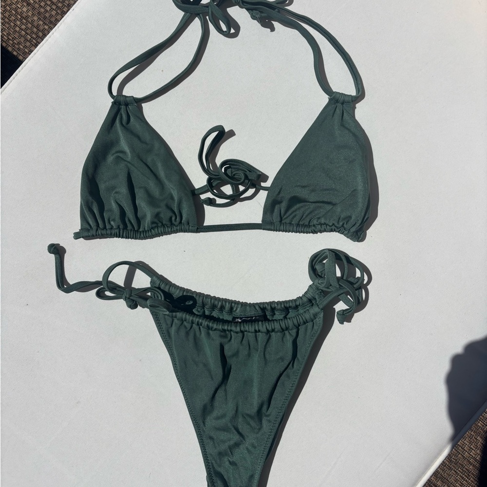 H&M Forest Green Swimwear